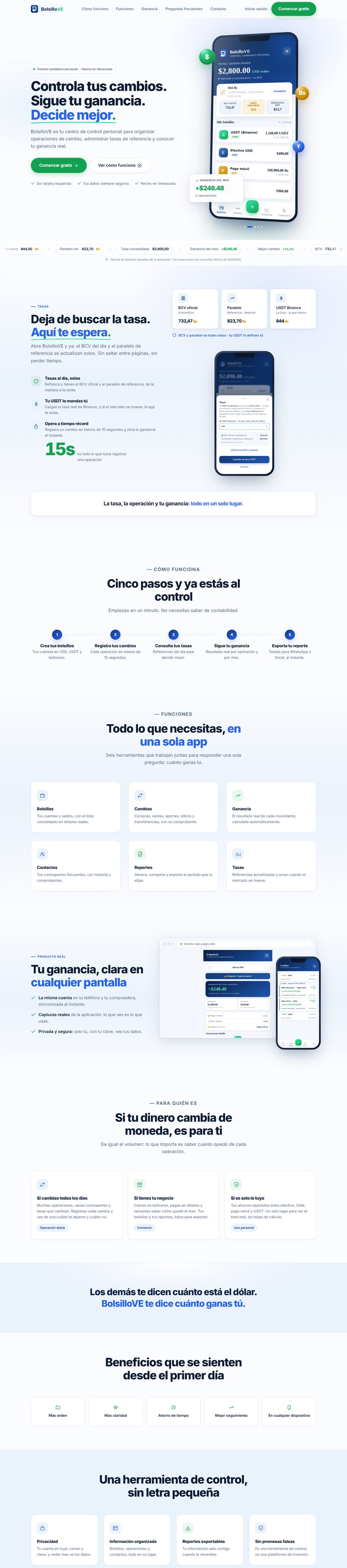 Página web de BolsilloVE