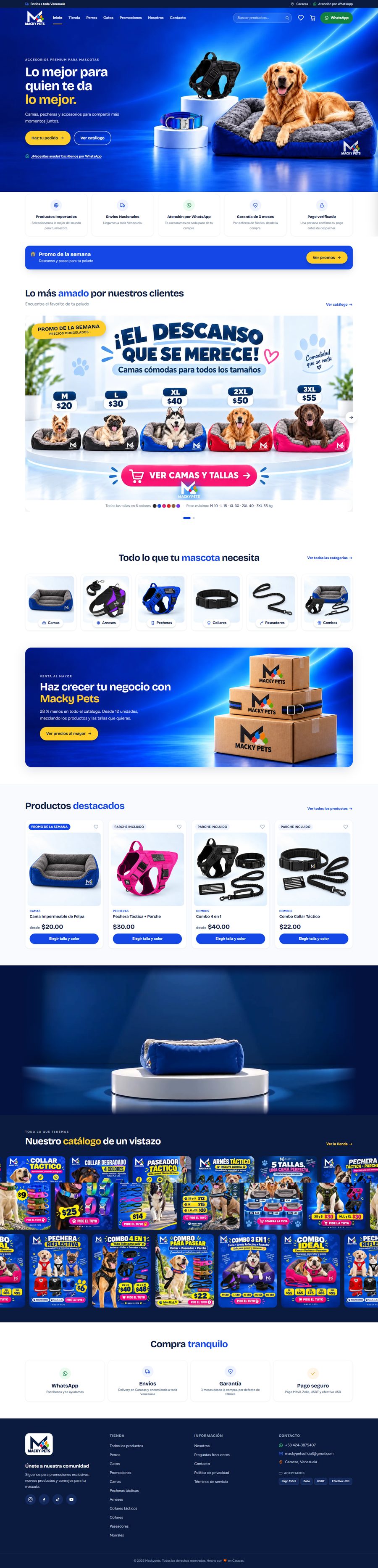 Página web de Mackypets