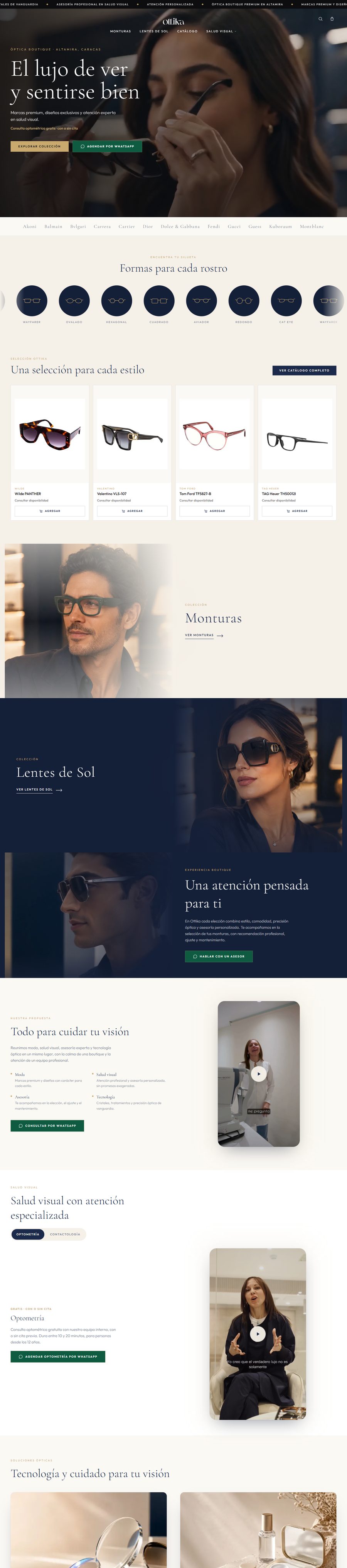 Página web de Ottika