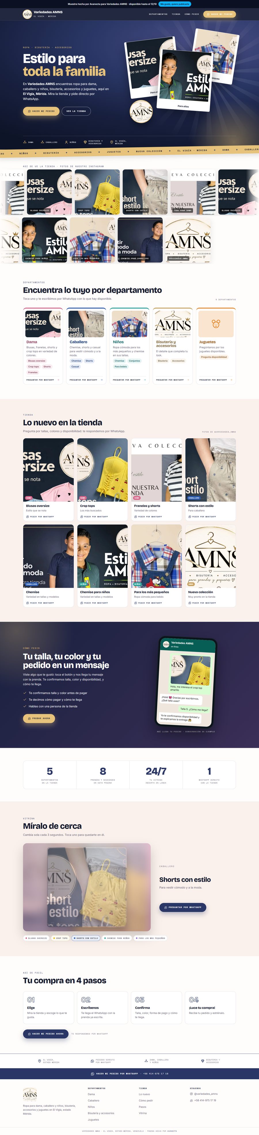 Página web de Variedades AMNS